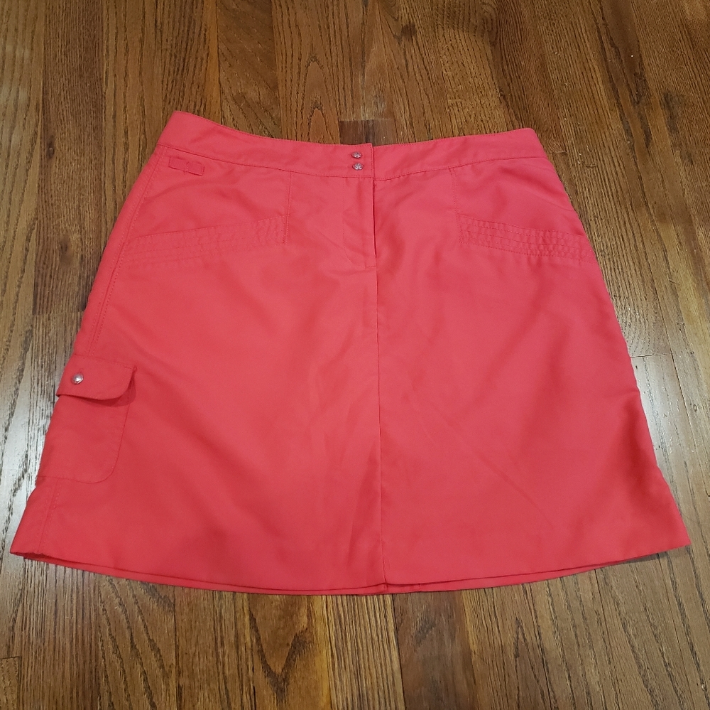 Izod coral hot pink golf skort (skirt with shorts) size 2